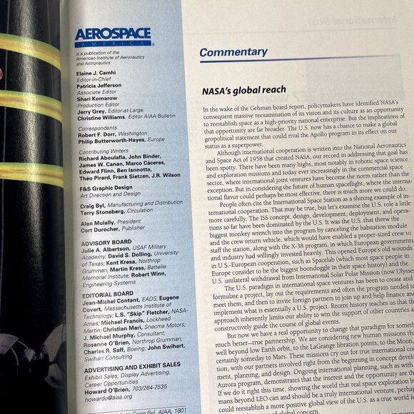 Aerospace America Magazine u November 2003 Vol 41  No 11 Columbia What Went Wron - Picture 4 of 4